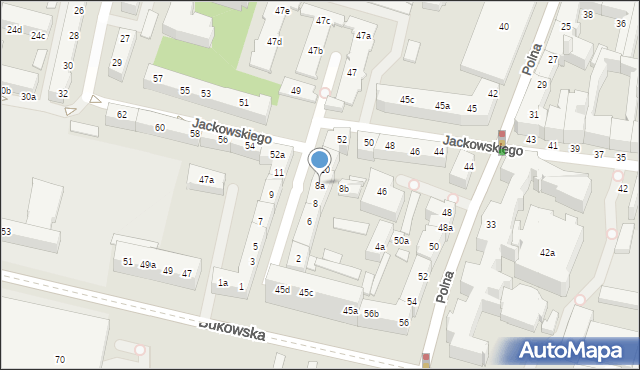 Poznań, Gorczyczewskiego Jana, 8a, mapa Poznania