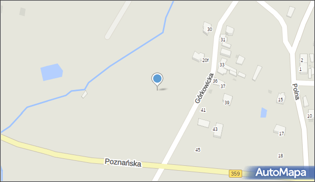 Prusice, Górkowicka, 20k, mapa Prusice