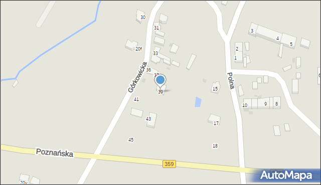 Prusice, Górkowicka, 39, mapa Prusice