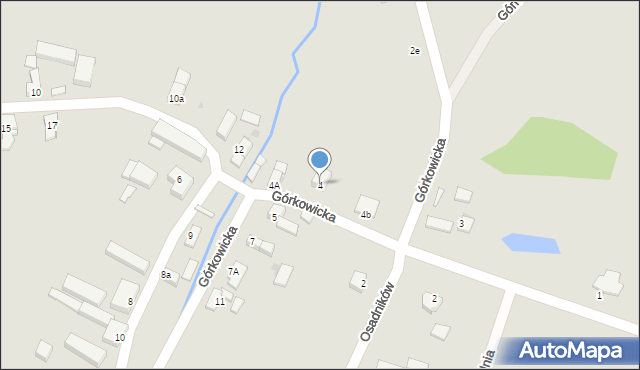 Prusice, Górkowicka, 4, mapa Prusice