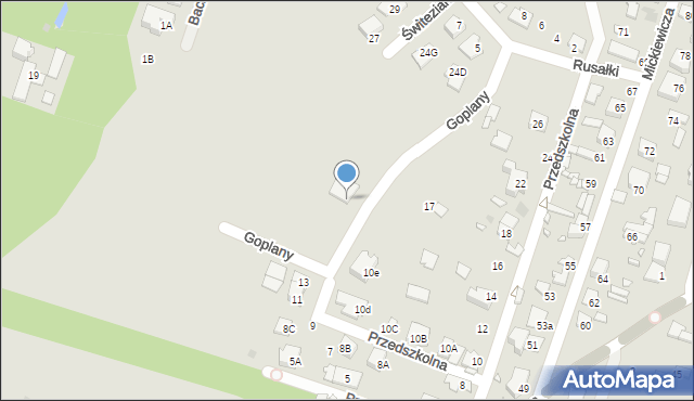 Pruszków, Goplany, 7, mapa Pruszków