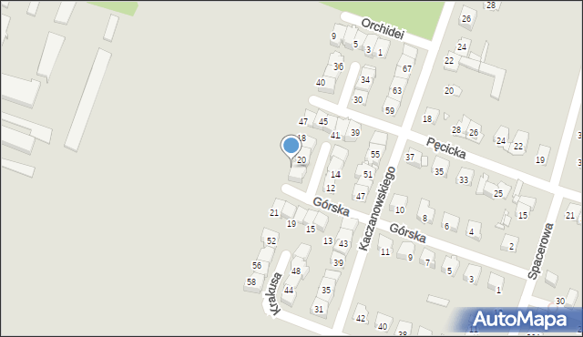 Pruszków, Górska, 22, mapa Pruszków