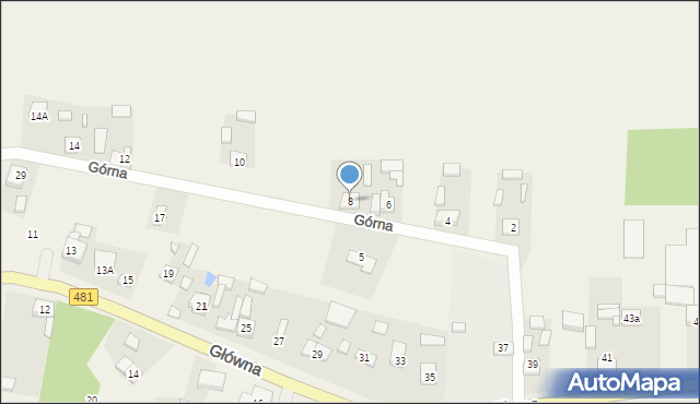 Pruszków, Górna, 8, mapa Pruszków