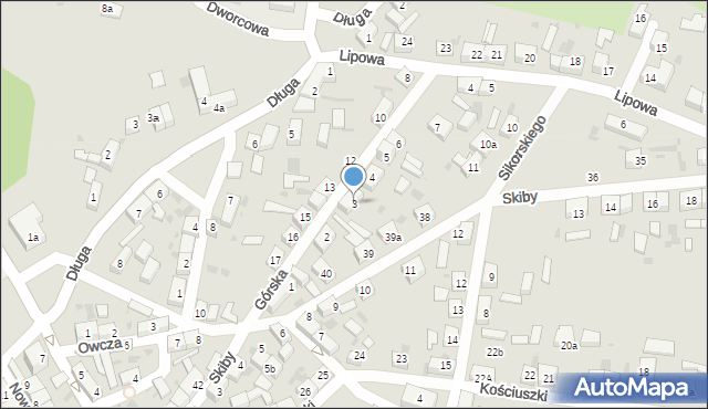 Przemków, Górska, 3, mapa Przemków