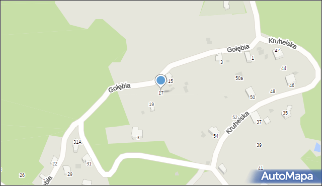 Przemyśl, Gołębia, 17, mapa Przemyśla