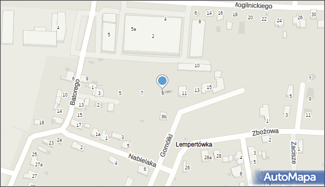 Przemyśl, Gomółki Mikołaja, 9, mapa Przemyśla