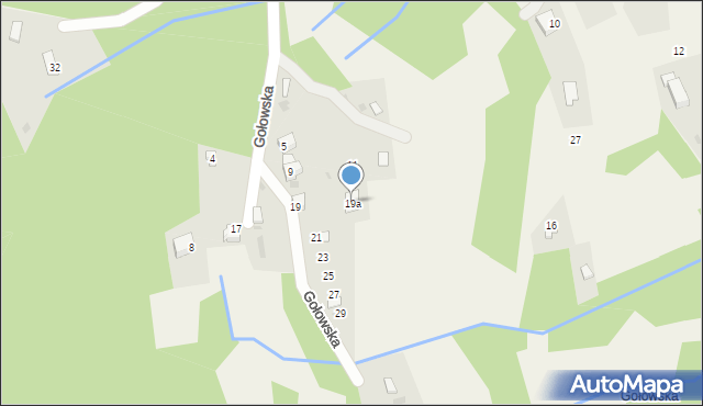 Przybędza, Gołowska, 19a, mapa Przybędza
