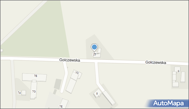 Przybiernów, Golczewska, 15, mapa Przybiernów