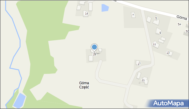 Przybradz, Górna, 19, mapa Przybradz