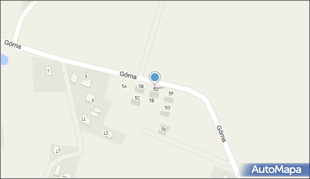 Przybradz, Górna, 5D, mapa Przybradz