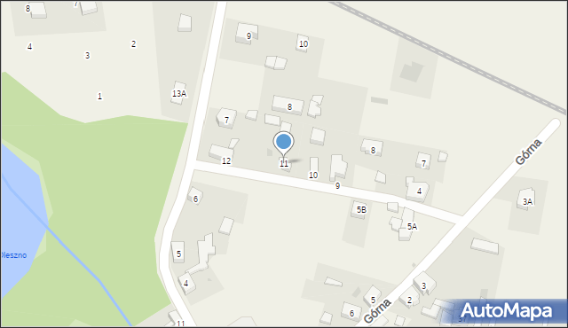 Przytoczna, Górna, 11, mapa Przytoczna