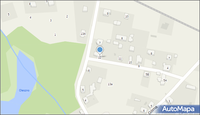 Przytoczna, Górna, 12, mapa Przytoczna