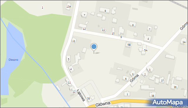 Przytoczna, Górna, 13a, mapa Przytoczna