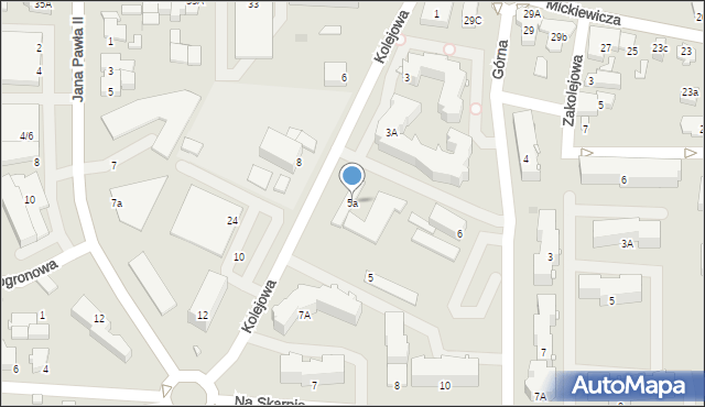 Pułtusk, Górna, 5a, mapa Pułtusk