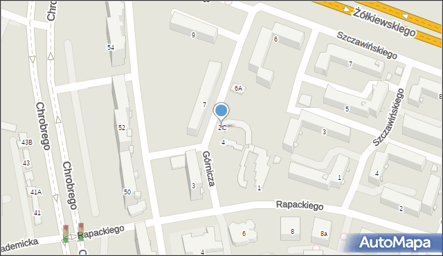 Radom, Górnicza, 2C, mapa Radomia