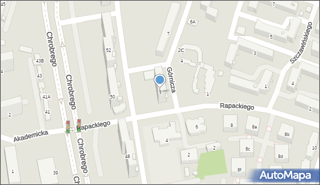 Radom, Górnicza, 3, mapa Radomia