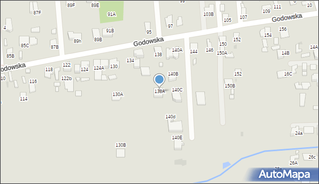 Radom, Godowska, 138A, mapa Radomia