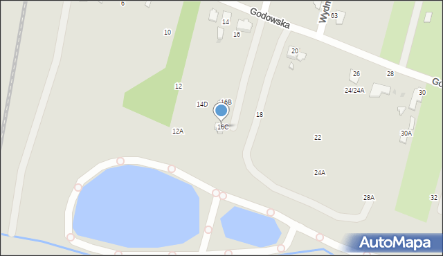 Radom, Godowska, 16C, mapa Radomia