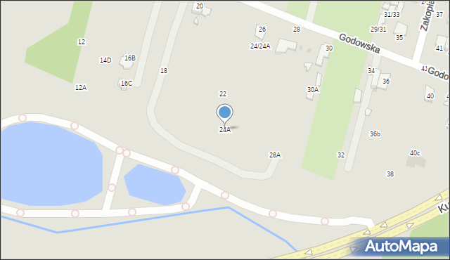Radom, Godowska, 24A, mapa Radomia