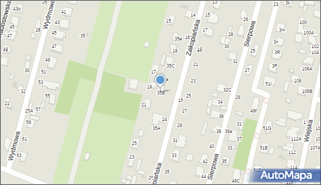 Radom, Godowska, 35B, mapa Radomia