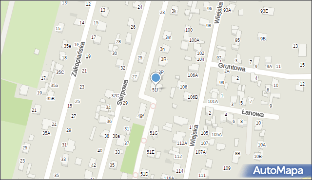 Radom, Godowska, 51I, mapa Radomia