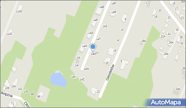 Radom, Gospodarcza, 14U, mapa Radomia