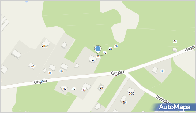 Radonie, Gogola Mikołaja, 32, mapa Radonie