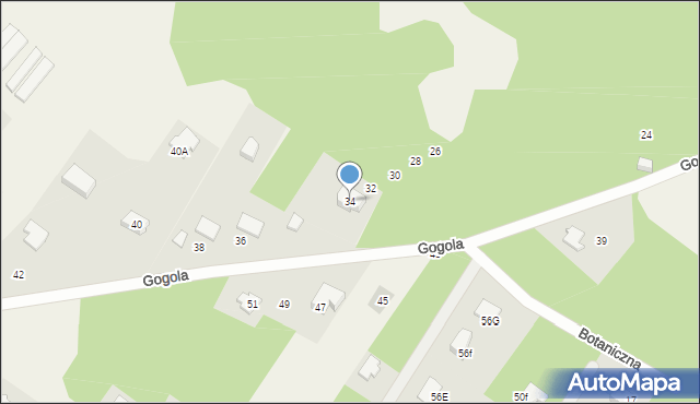 Radonie, Gogola Mikołaja, 34, mapa Radonie