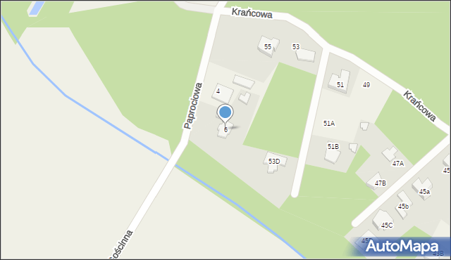 Radonie, Gościnna, 6, mapa Radonie