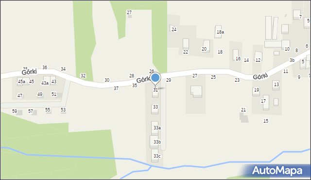 Radziszów, Górki, 31, mapa Radziszów