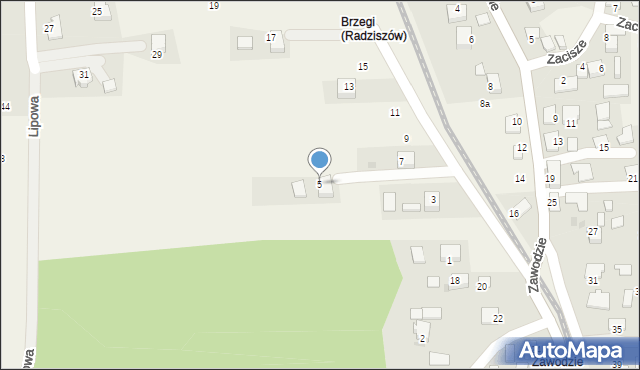 Radziszów, Górna, 5, mapa Radziszów