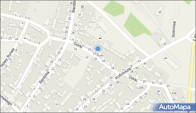 Raków, Górki, 14, mapa Raków