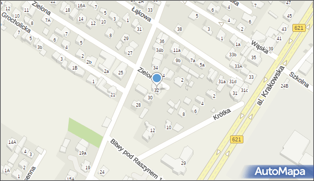 Raszyn, Godebskiego Cypriana, 32, mapa Raszyn