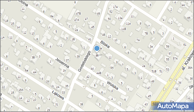 Raszyn, Godebskiego Cypriana, 46, mapa Raszyn