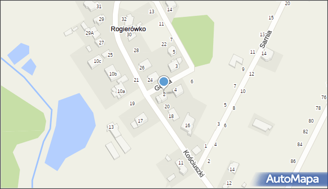 Rogierówko, Górna, 2, mapa Rogierówko