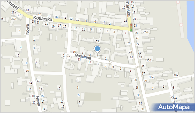 Rogoźno, Gościnna, 4, mapa Rogoźno