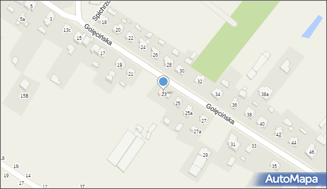 Rokietnica, Golęcińska, 23, mapa Rokietnica