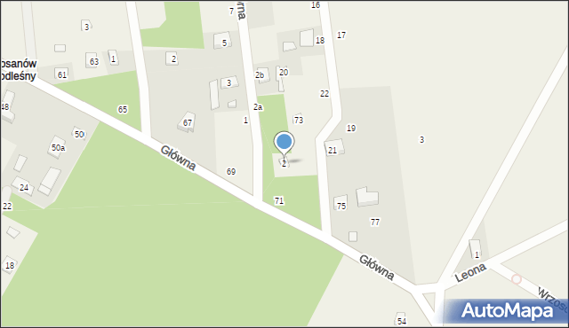 Rosanów, Górna, 2, mapa Rosanów