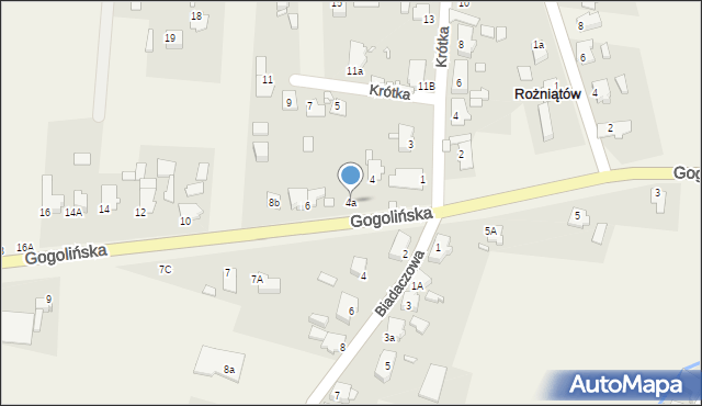Rożniątów, Gogolińska, 4a, mapa Rożniątów