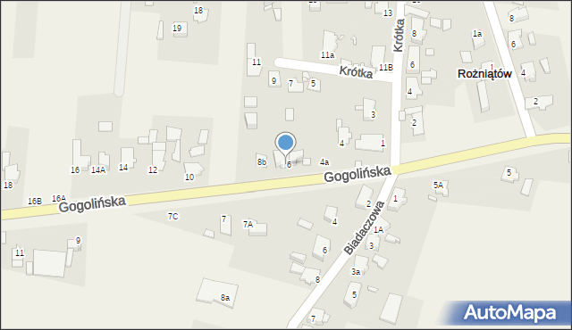 Rożniątów, Gogolińska, 8, mapa Rożniątów