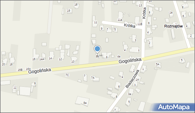 Rożniątów, Gogolińska, 8b, mapa Rożniątów