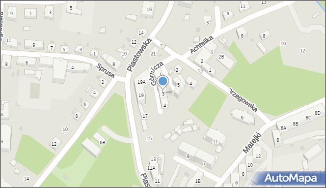 Ruda Śląska, Górnicza, 3, mapa Rudy Śląskiej