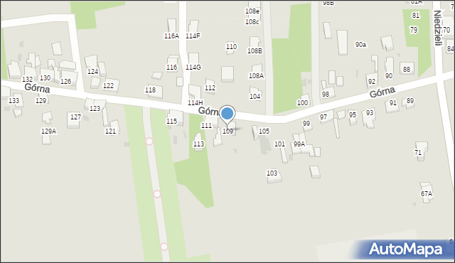 Ruda Śląska, Górna, 109, mapa Rudy Śląskiej