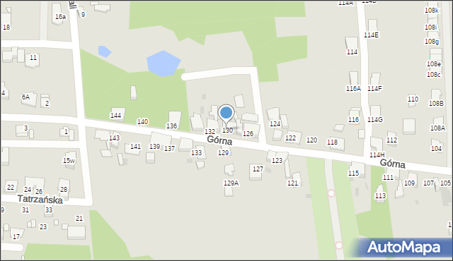 Ruda Śląska, Górna, 130, mapa Rudy Śląskiej