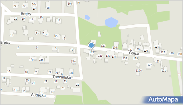 Ruda Śląska, Górna, 143, mapa Rudy Śląskiej