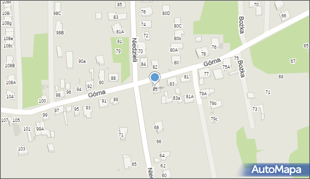 Ruda Śląska, Górna, 85, mapa Rudy Śląskiej