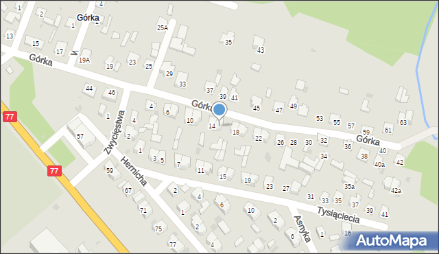 Rudnik nad Sanem, Górka, 16, mapa Rudnik nad Sanem