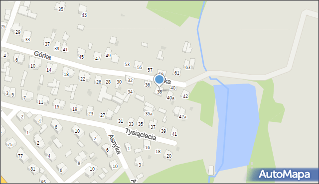 Rudnik nad Sanem, Górka, 38, mapa Rudnik nad Sanem