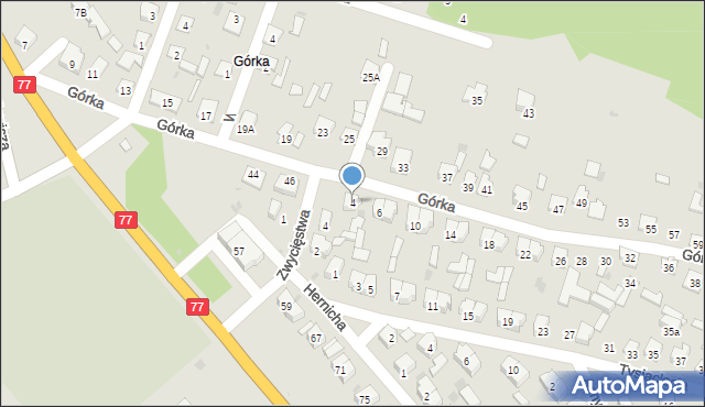 Rudnik nad Sanem, Górka, 4, mapa Rudnik nad Sanem