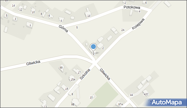 Rudno, Górna, 2, mapa Rudno